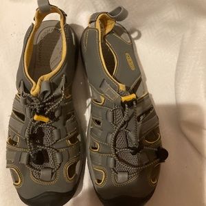 Keen water hiking shoes.